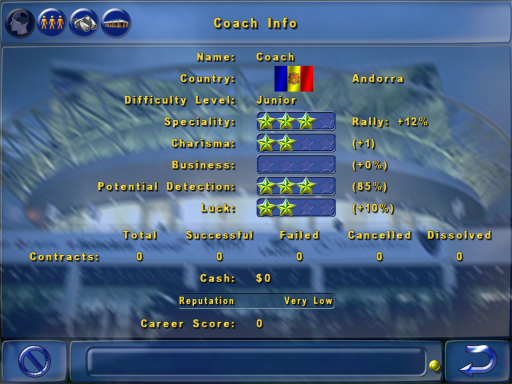 Tennis Manager Game