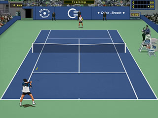 Blue-green cement - Tennis game - Tennis Elbow 
